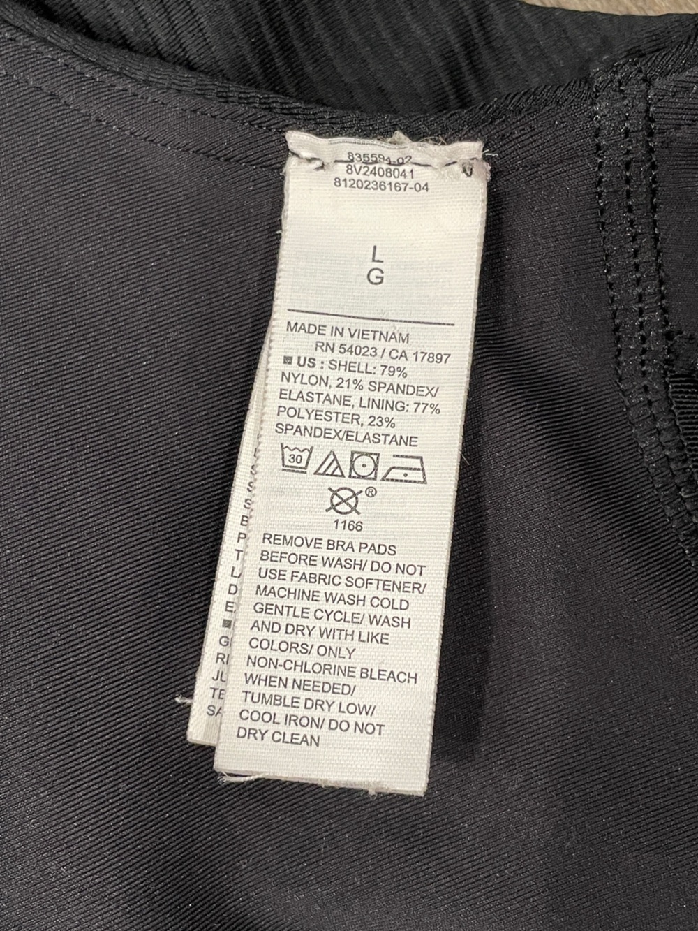 Old Navy Powersoft Active Black Ribbed Cropped Tank Top - Picture 4 of 6